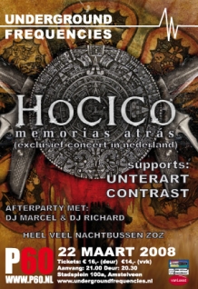 Flyer for Underground Frequencies at P60, Amstelveen